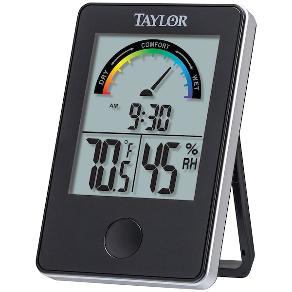 Taylor Precision Products Indoor Digital Comfort Level Station with Hydrometer 1732